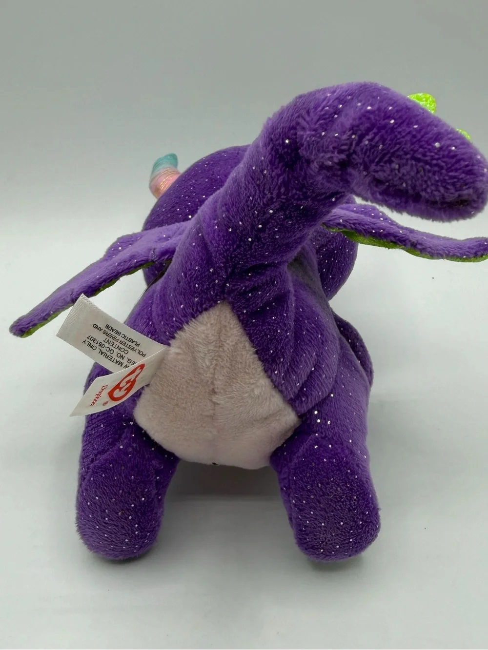 TY Beanie Boos Daphne Purple Dragon Plush 7